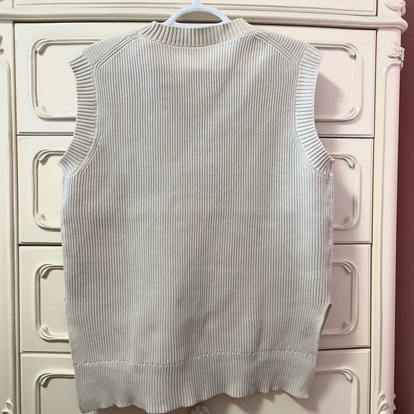 Muji - Ribbed Vest Cream Coloured Size Medium - Picture 2 of 2